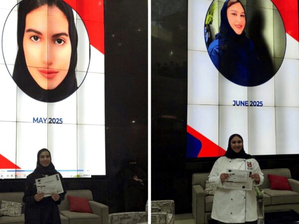 Congratulations to Dalal and Alaa for being the trainee of the month in May and June at HTMi Riyadh0 (1)